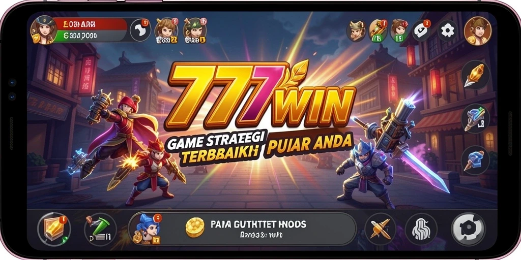 Screenshot gameplay 777WIN menunjukkan aksi pertempuran yang intens.