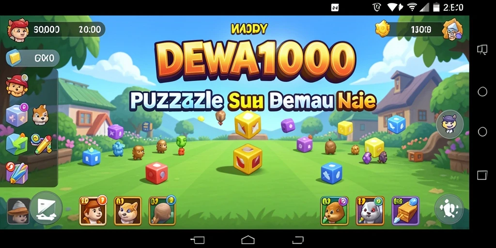 Tampilan gameplay DEWA1000 yang menantang dan seru.