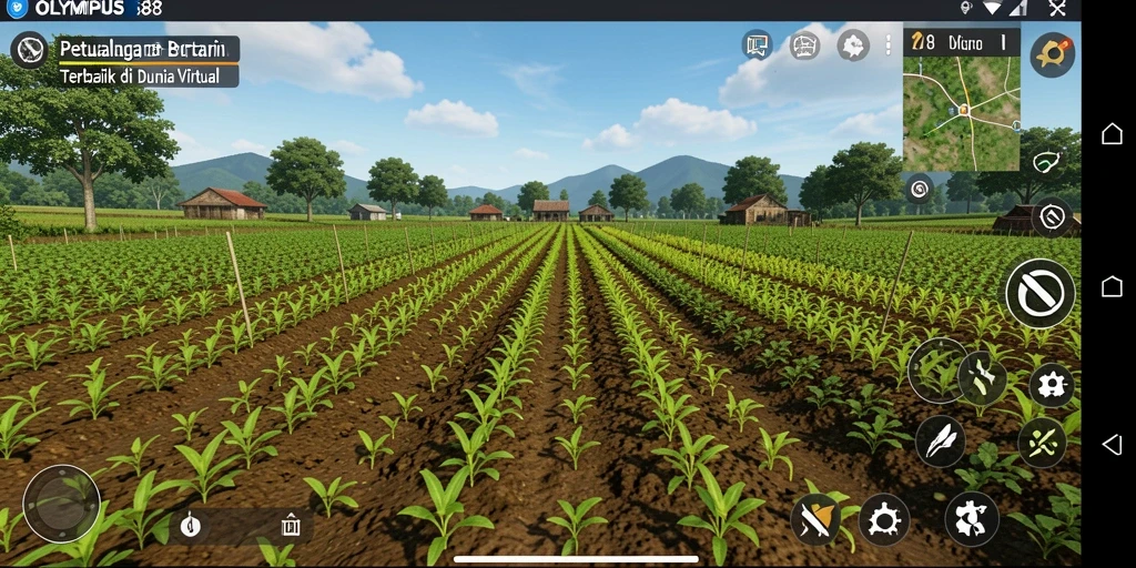 Tampilan menarik dari gameplay OLYMPUS88 dalam bertani.