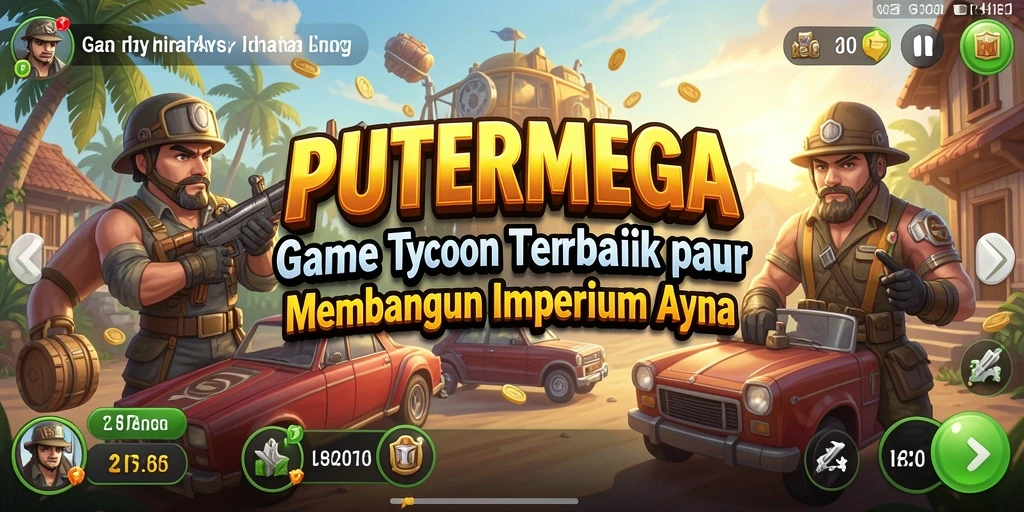 Tampilan gameplay PUTERMEGA yang mendebarkan dalam mengelola bisnis.