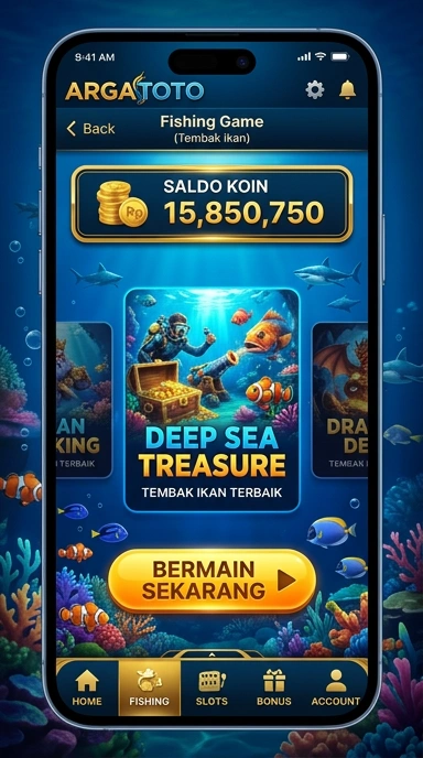 Pengguna menikmati pengalaman interaktif di platform argatoto.
